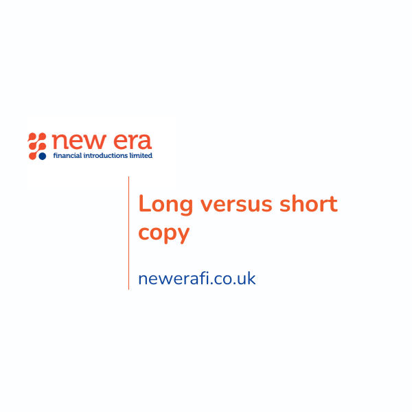 long versus short copy