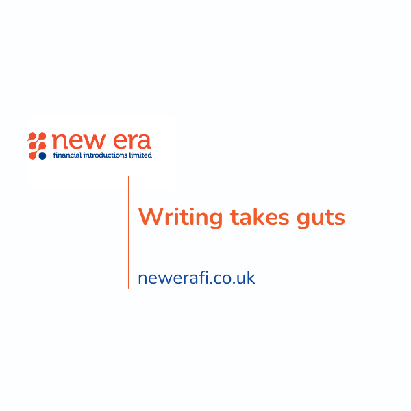 writing takes guts